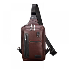 Men's bag casual men's shoulder bag cross-body leather chest bag Versatile Use Compact Size