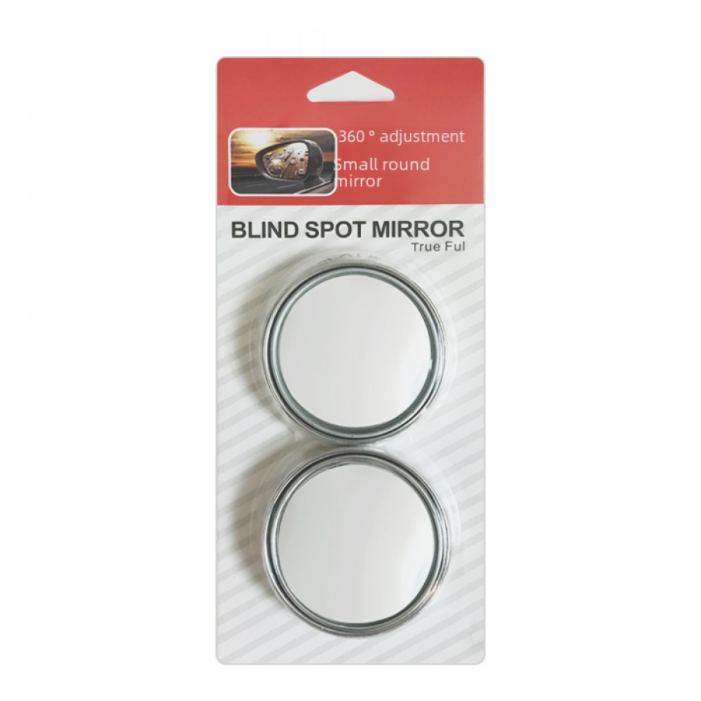 360-Degree Rotating Car Small Round Mirror Rearview Mirror Car Large Field Of View Mirror Blind Spot Mirror Single Installation 9159796096191