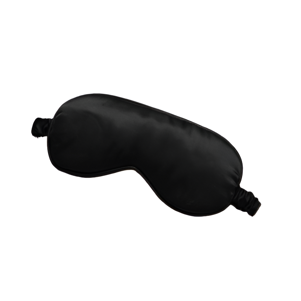 Double-sided silk sleep eye mask lunch break shading elastic strap travel eye protection breathabl