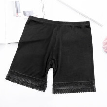 Calças legging femininas de renda, calças de segurança anti-luz, shorts de tamanho grande, calças de seguro