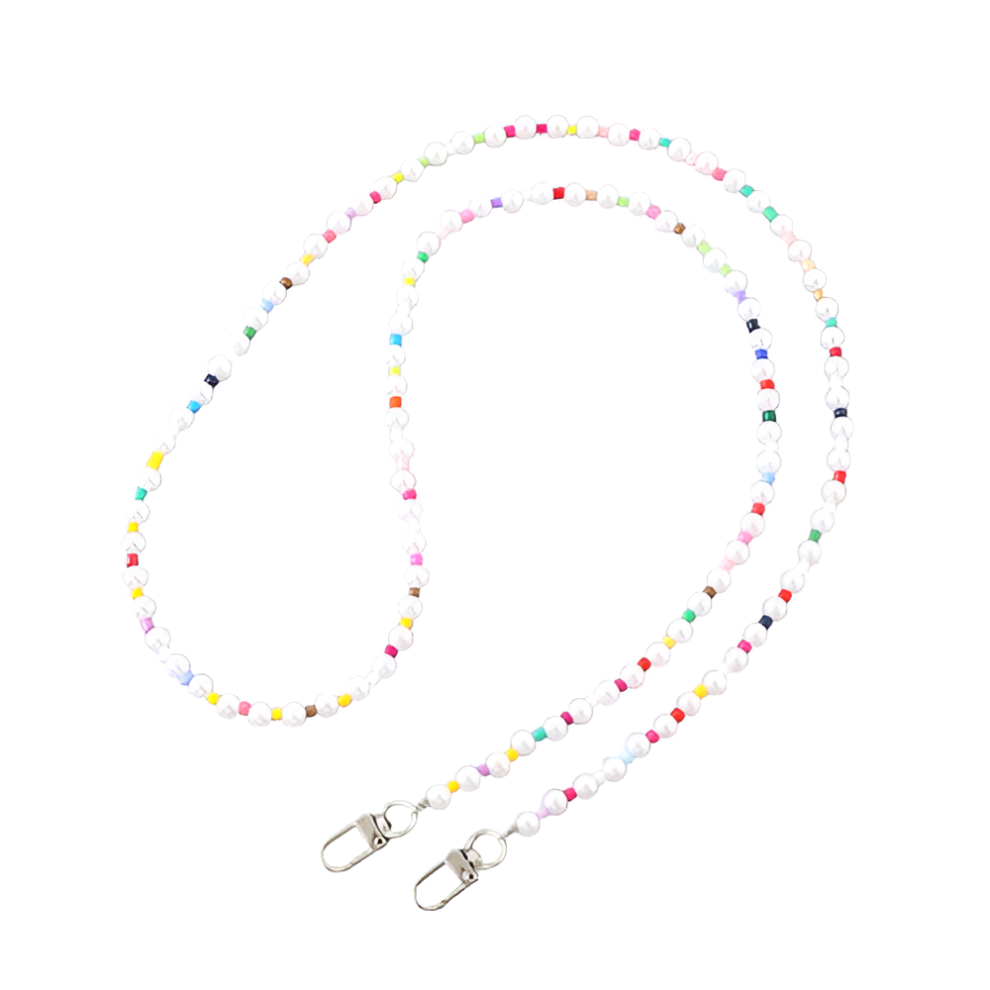 Mobile Phone Case Crossbody Chain Beaded Acrylic Shoulder Chain Mobile Phone Lanyard Pearl Pendant For Women 9558830297868