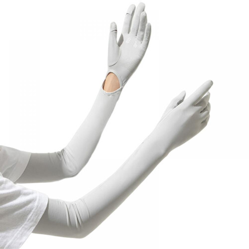 Γάντια Nylon Ice Silk με μακριά αντηλιακά, γυναικεία γάντια με μανίκια, προστασία από