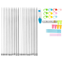 Knitting Needles & Sewing Tools Set Includes Rod Needles Markers Tape & Bag