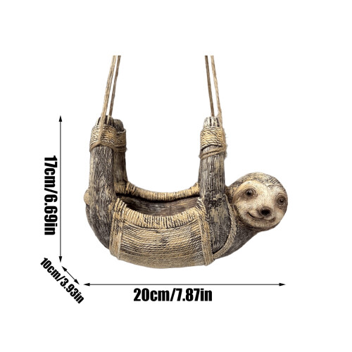 Sloth Bird Feeder Weather-Resistant Hanging Feeder 2