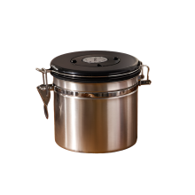 Café en grains, café moulu, produits secs, réservoir étanche, soupape d'échappement en acier inoxydable 304, réservoir de stockage étanche,
