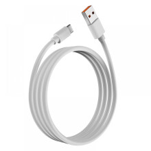 Câble de données USB-C à une seule extrémité, charge rapide 6A, compatible avec les téléphones portables.