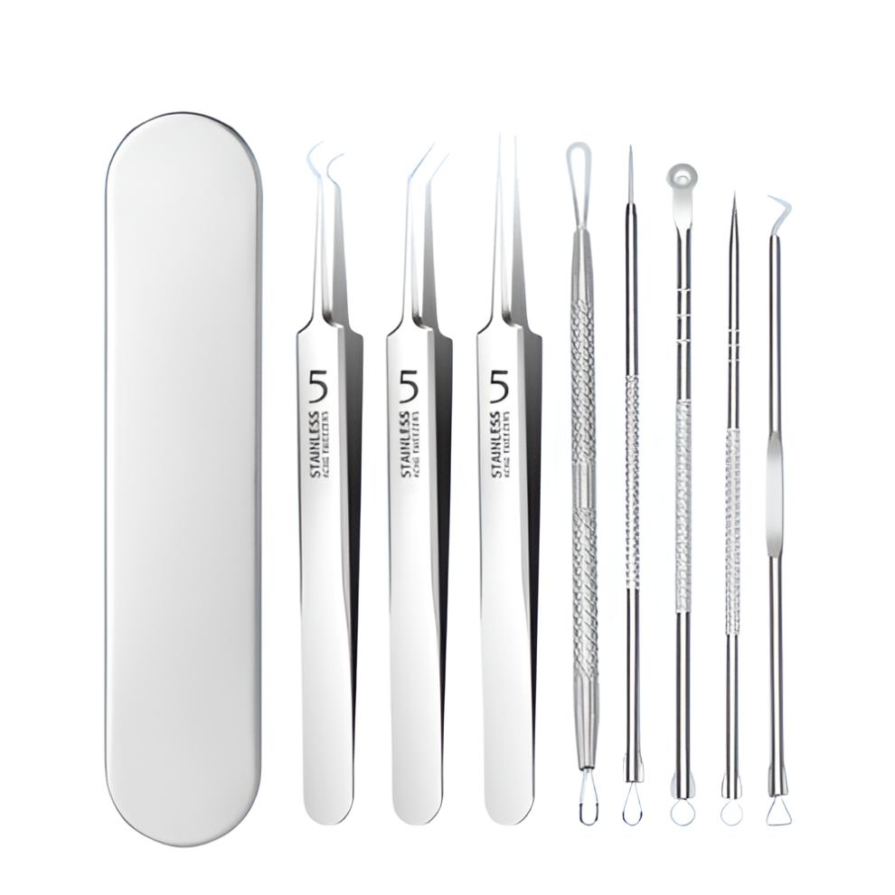Stainless steel acne clip, acne needle, cell clip, blackhead clip, acne set, beauty tools, beauty tweezers