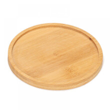 Pot de fleurs charnu, plateau en bambou, sous-verre en bambou mosaïque, support en bambou en forme d'embryon, 1 pièce