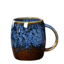 Mug rétro européen en céramique, tasse à eau, tasse de bureau, tasse à lait, tasse à café émaillée au four, tasse personnelle, cadeau