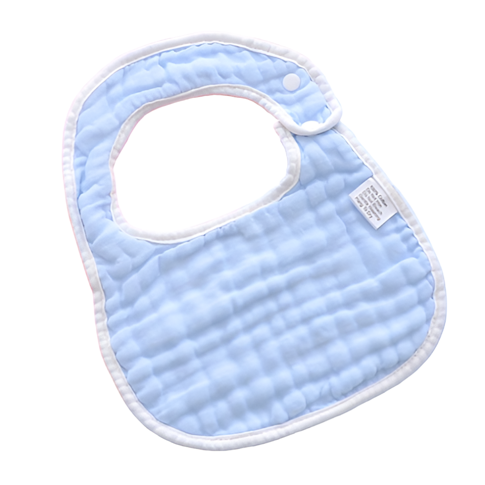 U-shaped bib baby saliva towel8-layer thickened cotton gauze plain color male and female newborn baby anti-spitting bib