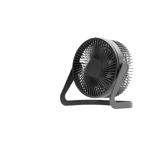 Mini ventilador de mesa de 5 polegadas para atacado, com luz e som, elétrico, para escritório, com conexão USB, pequeno ventilador de circulação