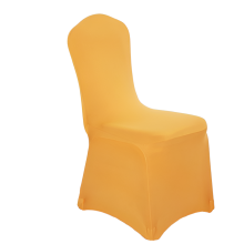 Rood-witte elastische stoelhoes voor hotelbanketten, all-inclusive stofwerende stoelhoes voor bruiloften, eendelige stoelhoes.