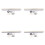 4X Kühlwassertransferrohr Ersatz-Kit für  E60 E64 E65 E66 E67 X5 E53 E70 N62 N62N 11141439975 1
