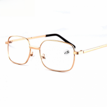 Lesebrille mit Eisenfuß, modische Lesebrille aus Kunstharz, robustes Metallmaterial, Business-Stil, Hunderte von Brillen