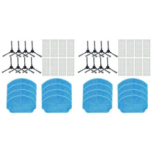16X Vervangingsfilter Zijborstel Dweilpads Set Compatibel voor BR150/BR151 Accessoires voor Robotstofzuigers