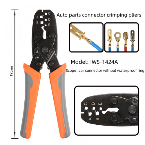 Alicate de crimpagem IWS-1424A adequado para conectores de terminais Molex TYCO. 1