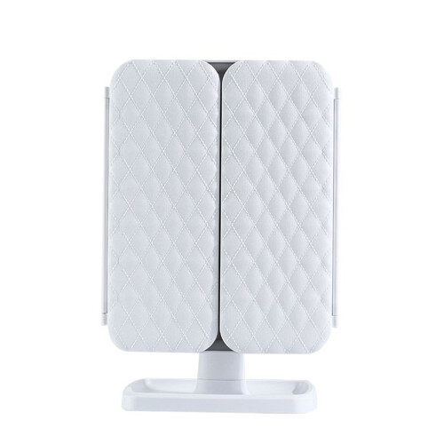 LED Desktop Makeup Mirror with 3-Sided Storage Box 1