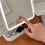 LED Desktop Makeup Mirror with 3-Sided Storage Box 3