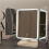 LED Desktop Makeup Mirror with 3-Sided Storage Box 4