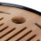 Durable Bamboo Round Tea Tray 10in 17