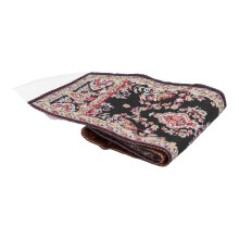 Miniature Dollhouse Woven Carpet Rug, Silk Thread, 23.5 x 4.8cm