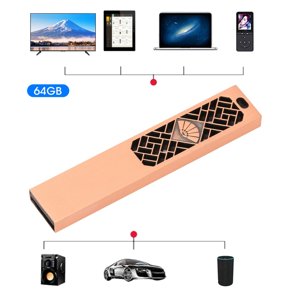 64Gb Waterproof Metal Usb 2.0 Flash Drive For Data Storage 4681391673811
