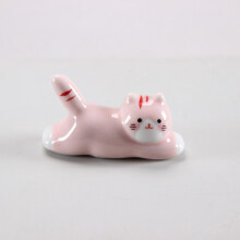 Porte-baguettes en céramique avec un adorable chat, style japonais, support pour baguettes, ustensiles de cuisine et de restaurant.
