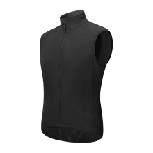 Reflektierendes Fahrrad-Reflexweste Winddichte Nylonweste 2XL Schwarz zum Laufen Wandern