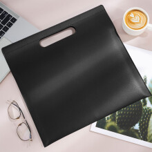 Pasta para documentos YZHMYR A4 em couro com fecho magnético – Impermeável, segura, para tablet e arquivos, ideal para casa, escritório, viagens