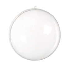 Clear acrylic ornaments fillable 10-pack