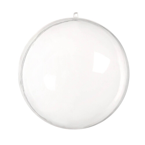 Clear acrylic ornaments fillable 10-pack