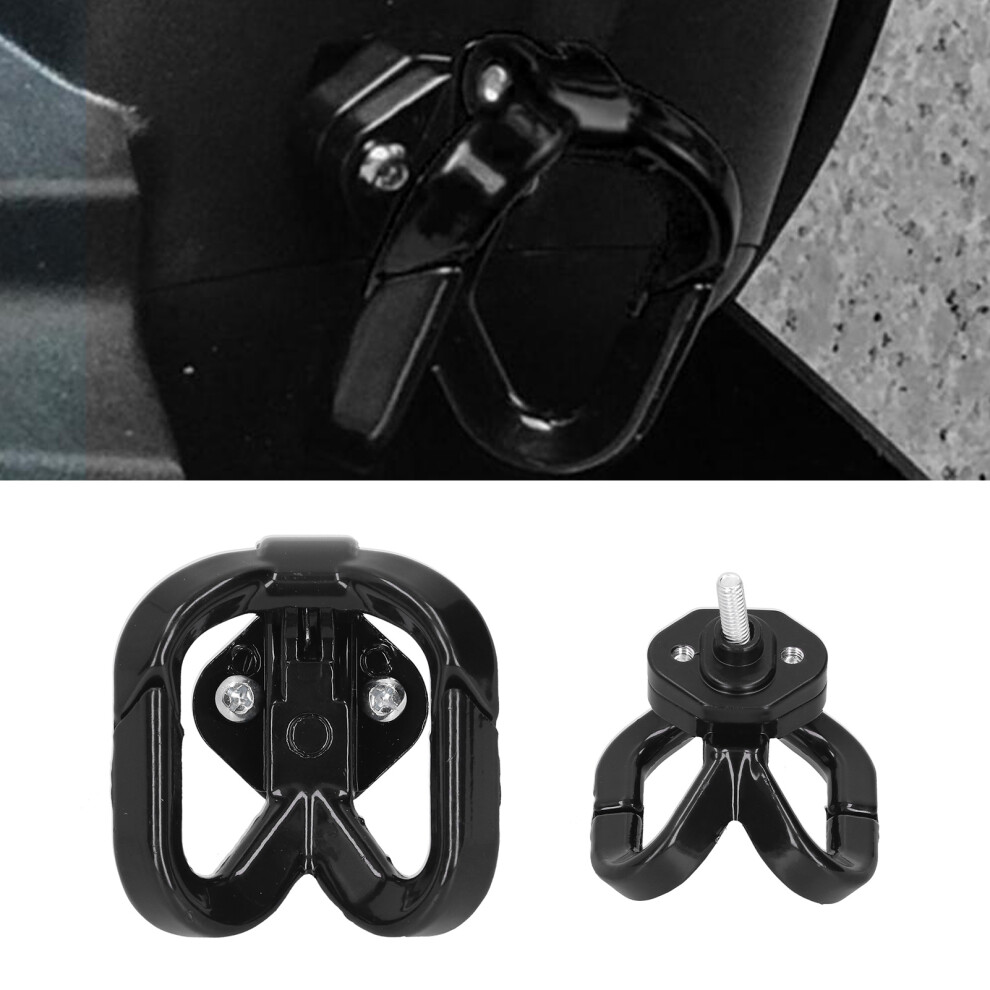 Alloy Motorbike Helmet Bag Hook Black 7444352718580