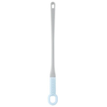 Cepillo para lavar los pies Lazy, azul, de pelo corto – Cepillo para dedos con mango largo para personas mayores y mujeres embarazadas, cabezal