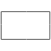 84"/100"/120" 16:9 Hopfällbar bärbar projektorduk, skrynkelfri, dubbelsidig, inomhus/utomhus — Kompatibel med alla projektorer