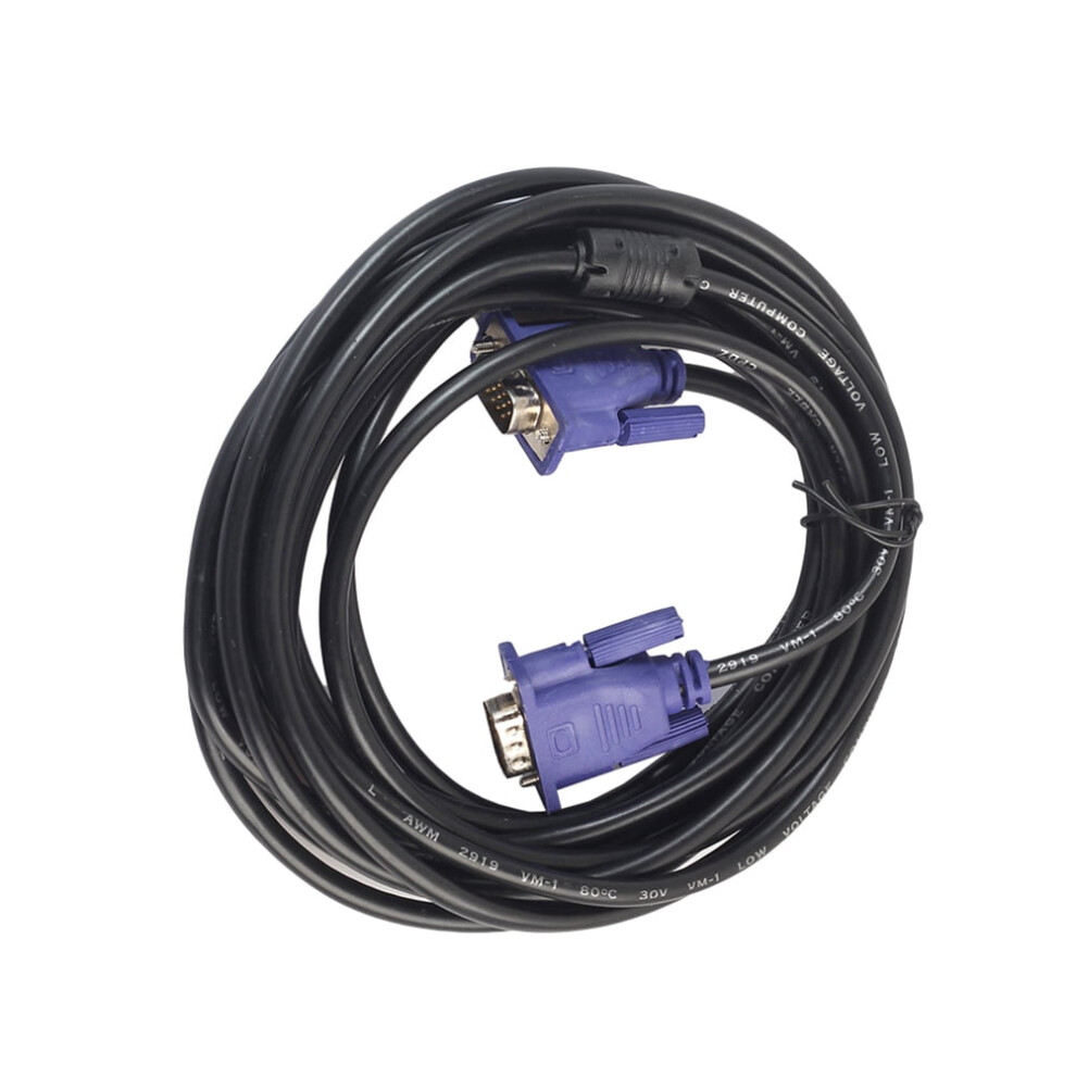 5 Meters Vga To Vga Cable Video Adapter Cable To Cable Vga Cord Vga Male To Male 9028731140834
