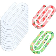 10-pack sublimeringspappersklämmor i akryl, 7,5 cm x 3,5 cm, genomskinliga, kompatibla med värmeöverföring, gör-det-själv, kontor och hantverk