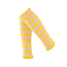 Gestreepte beenwarmers, gebreide beenwarmers, gestreepte lange sokken, Y2K-accessoires, beenwarmers, jaren 80 dameslaarzensokken, gebreide kousen,