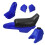 Kit parafango in plastica, corpo sella e serbatoio per Yamaha PW50PY50 Blu 1