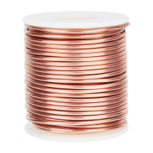 Fio de cobre nu macio de calibre 12, carretel de 19,8 metros (65 pés) – Cobre puro e sólido para fabricação de joias, miçangas, trabalhos em