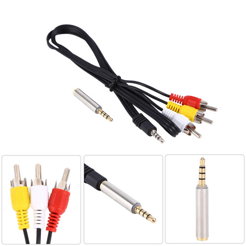 AV Cable for Raspberry Pi 2 Model B+ with Clear Audio Video Output and Plug and Play Setup 1
