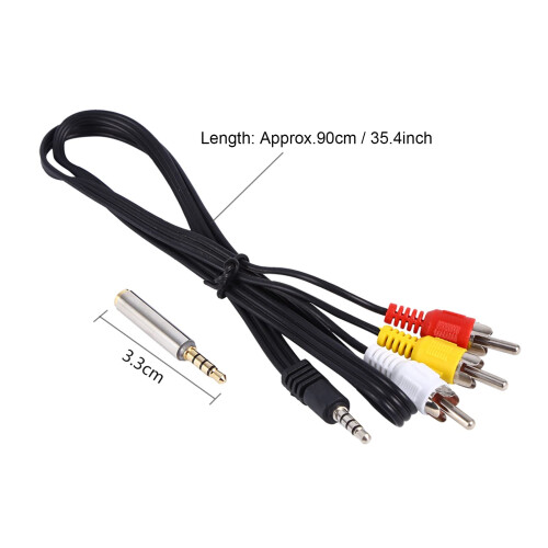 AV Cable for Raspberry Pi 2 Model B+ with Clear Audio Video Output and Plug and Play Setup 2