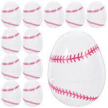 Lot de 12 œufs de Pâques en plastique sur le thème du baseball, pour décorer une fête de Pâques ou une salle de classe.