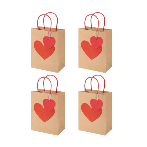 Valentinstags-Partytüten, 10 oder 12 Stück, fertig zum Befüllen