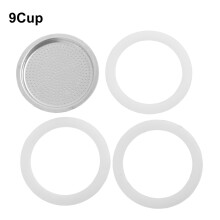 Filtre pour cafetière italienne (Moka) avec 3 joints d'étanchéité en caoutchouc