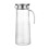 Glass Pitcher with Handle and Lid 61.5 oz 4