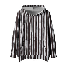 Oversize-Sweatshirt für Damen mit Tasche und Grafikprint