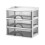 Stackable Clear Drawer Desktop Organizer, Plastic Sliding Drawer Storage, Compatible with Small Office & Home Use 1