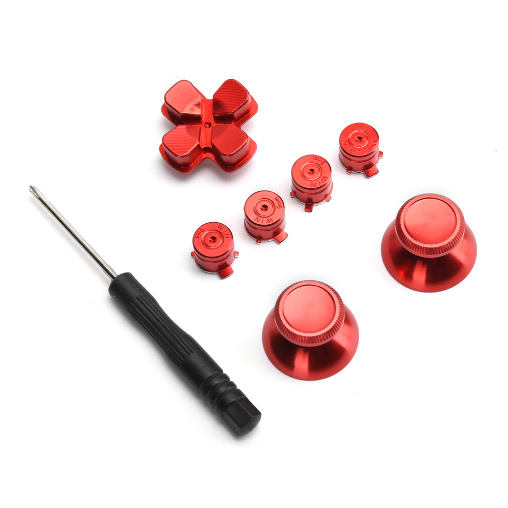 Metal Thumbstick Grip For Ps4 Controller, Aluminum Alloy Red 4631391971769