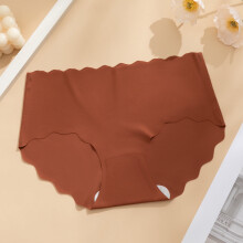 Plus Size Icy Silk No Show Panties, Thin & Breathable for Hot Weather, Smooth Under Clothing & Sensitive Skin Coffee 2XL