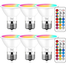 Ampoule LED RGB Ă changement de couleur E26 400 lm, angle de faisceau de 45